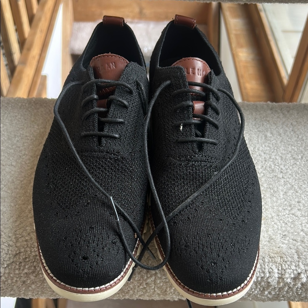 Cole Haan Men's Black Knit Shoes 10.5M